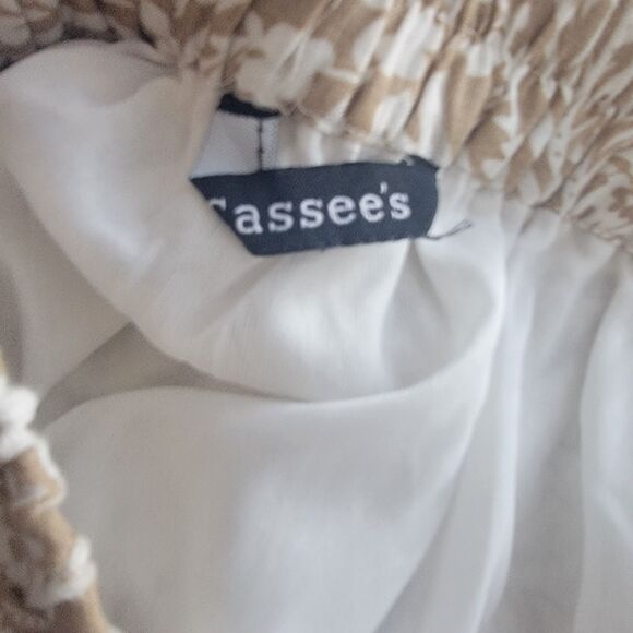 cassee's women's button-front midi skirt paisley print pocket lined - Picture 8 of 8